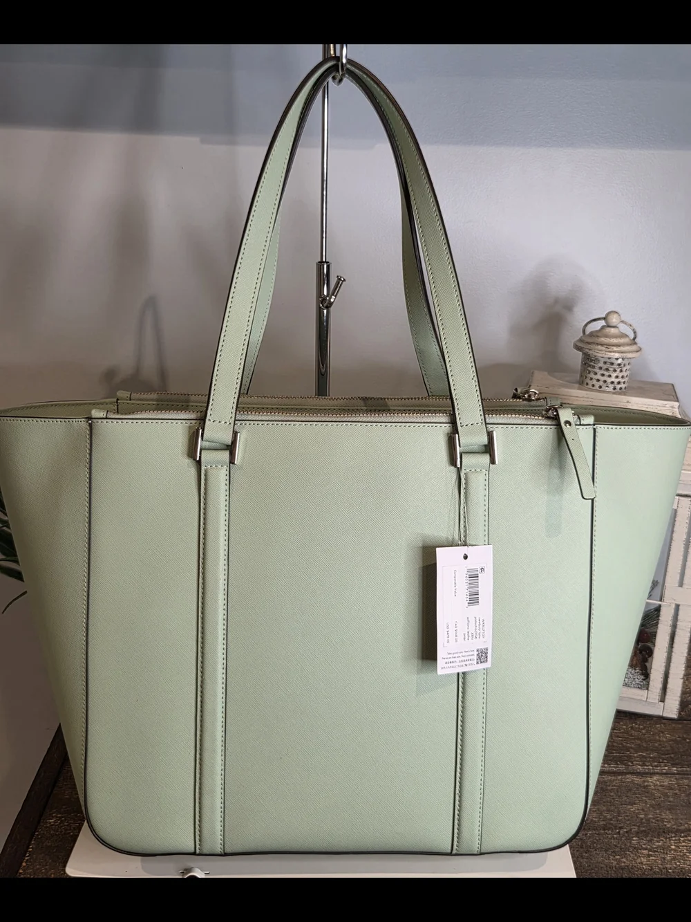 Kate Spade Newbury Lane Briar Saffiano Leather Tote – Light Mint Green (NWT)
